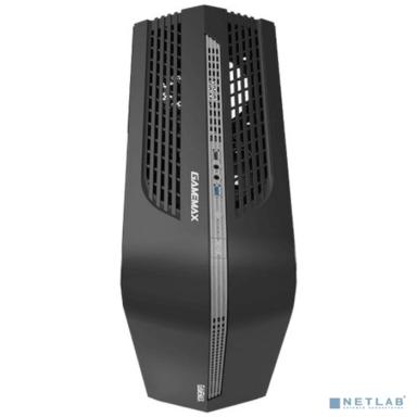 Gamemax Centauri BG H601 mATX case, black, w/o PSU, w/1xUSB3.0+1xUSB2.0+HD-Audio, w/1x12mm Blue Led fan