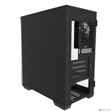 ZALMAN Z1 Iceberg Black, без БП, боковое окно (закаленное стекло), черный,  mATX