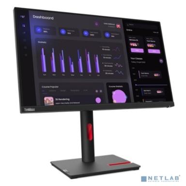 LCD Lenovo 23.8" ThinkVision T24i-30 черный {IPS 1920x1080 4ms 178/178 250cd 1000:1 Tilt Swivel Pivot} [63CFMATXEU]