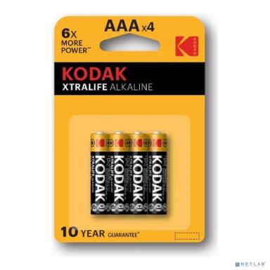 Kodak LR03-4Bl Xtralife Alkaline [K3A-4] (40/200/32000) (4 шт. в уп-ке)