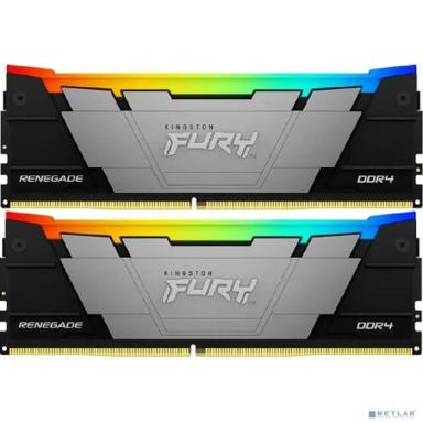 Память оперативная/ Kingston 32GB3600MT/s DDR4 CL16DIMM (Kit of 2)1Gx8 FURYRenegadeRGB