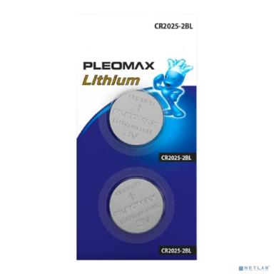 Pleomax CR2025-2Bl Lithium (60/240/43200) (2 шт. в уп-ке)