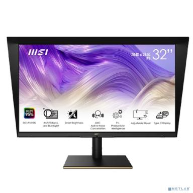 MSI Summit  31.5" MS321UP черный {IPS 3840x2160 60Hz 16:9 400cd 178/178 HDMI DisplayPort USB HAS}