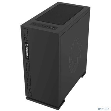 GameMax Корпус EXPEDITION BLK H605, Черный, 1*USB3.0; 2*USB2.0, Window, (без БП)