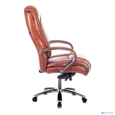 Кресло руководителя Бюрократ T-9925SL светло-коричневый Leather Eichel кожа крестовина металл хром (1399461)