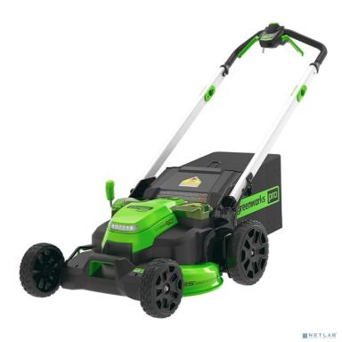 Greenworks Газонокосилка аккумуляторная GD60LM61, 60V, 61 см, самоходная, бесщеточная, без АКБ и ЗУ [2519107]