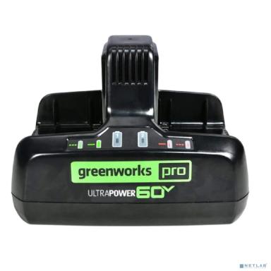 Greenworks Быстрое зарядное устройство для двух аккумуляторов G60DC10, 60V, 10А [2954407]