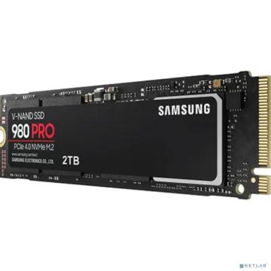 SSD накопитель Samsung 980 PRO MZ-V8P2T0B/AM 2ТБ, M.2 2280, PCIe 4.0 x4,  NVMe,  M.2,  rtl