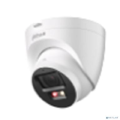 DAHUA DH-IPC-HDW2249TP-S-PV-0360B Уличная турельная IP-видеокамера SmartDualLight 2Мп, 1/2.8” CMOS, объектив 3.6мм, видеоаналитика, микрофон+динамик, ИК 30м, LED 30м, IP67, металл