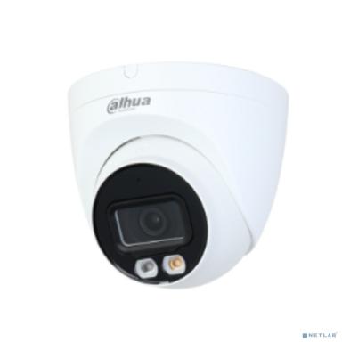 DAHUA DH-IPC-HDW2449TP-S-PV-0360B Уличная купольная IP-видеокамера SmartDualLight 4Мп, 1/2.9” CMOS, объектив 3.6мм, видеоаналитика, микрофон+динамик, ИК 30м, LED 30м, IP67, металл/пластик