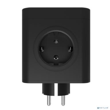 RITMIX RM-043 Black Сетевой фильтр с кнопкой питания {16А, 4 розетки, 3 USB} {80003359}