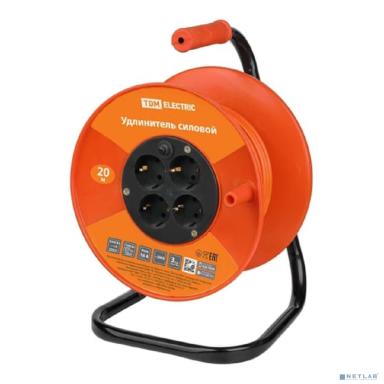 TDM SQ1301-0537 Удлинитель силовой УКз16-004 TDM (4 места/20м ПВС 3х1,5)