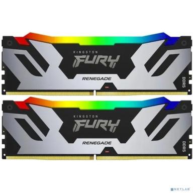 Память DDR5 2x24GB 6400MHz Kingston KF564C32RSAK2-48 Fury Renegade XMP RGB RTL Gaming PC5-51200 CL32 DIMM 288-pin 1.4В kit с радиатором Ret