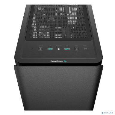 Корпус MidiTower Deepcool CK500 black (ATX, без БП, 2xUSB3.2 Type-A+USB3.2 Type-C) (R-CK500-BKNNE2-G-1)