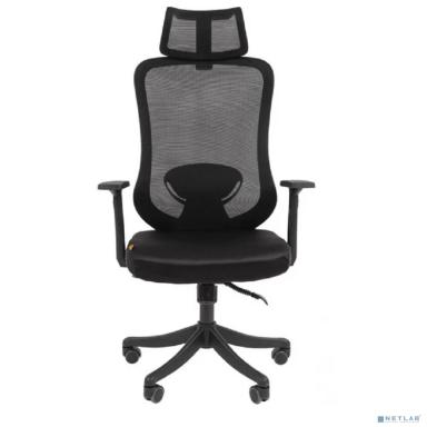 Офисное кресло Chairman CH563 черный пластик, черный (7146051)