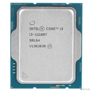 CPU Intel Core i3-12100T CM8071504651106 Alder Lake 4C/8T 2.2-4.1GHz (LGA1700, L3 12MB, 7nm, UHD graphics 730 1.4GHz, TDP 69W) OEM