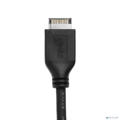 ORIENT C082E, Планка портов в корпус 1xUSB Type-C, USB3.2 Gen2 Type-E, длина кабеля 50см, oem (33182)