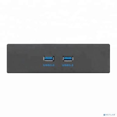 ORIENT C190, Планка портов 5.25" на переднюю панель корпуса 2xUSB 3.0, длина кабеля 50см, oem (31347)