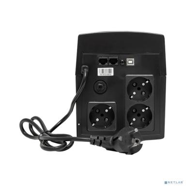 EKF SSW-2120 ИБП E-Power SSW 200 1200 ВА /720 Вт,USB,RJ45, 3xSchuko