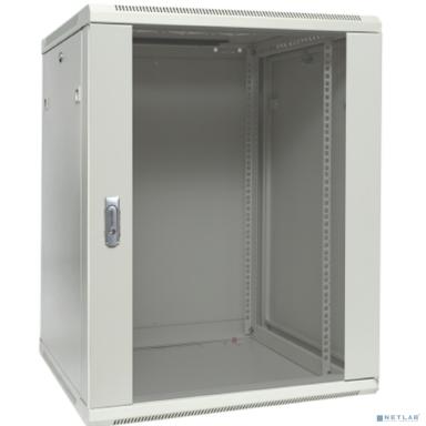 EKF TRP-WLL-1264-40G Шкаф настенный 19" TERACOM PRO 12U 600х450 мм дверь стеклянная с замком-ручкой серый