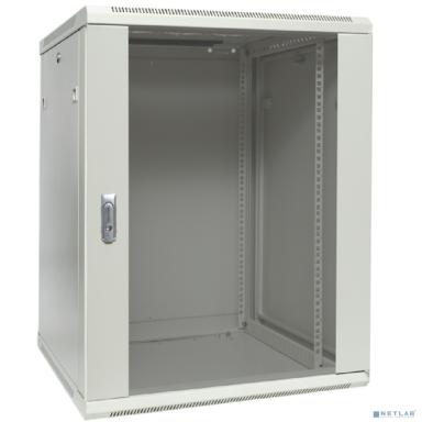 EKF TRP-WLL-1266-40G Шкаф настенный 19" TERACOM PRO 12U 600х600 мм дверь стеклянная с замком-ручкой серый