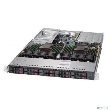 Supermicro  SYS-1029U-TR4T Серверная платформа 1U (2*LGA3647, C621, 24*DDR4 (2933), 10*Hot-swap 2.5", 4*PCIE, 4*10Glan, IPMI lan, 2*750W, VGA, 2*USB 3.