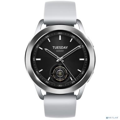 Смарт-часы Xiaomi Watch S3,  1.43",  серебристый / серебристый [bhr7873gl]