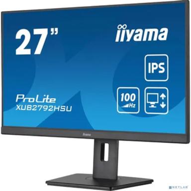 LCD IIYAMA 27'' XUB2792HSU-B6 {IPS 1920x1080 100Hz 0.4ms 250cd HDMI DisplayPort USB M/M HAS Pivot}