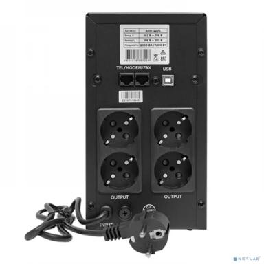 EKF SSW-2200 Источник Бесперебойного питания Линейно-интерактивный E-Power SSW 200 2000 ВА 1200Вт, 4х Schuko, USB ,R45