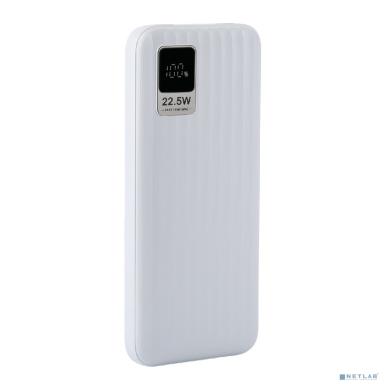 Perfeo Powerbank WATERFALL 10000 mAh/LED дисплей/PD + QC 3.0/Type-C/2 USB/Выход: 5A, max 22.5WWhite (PF_E1468)
