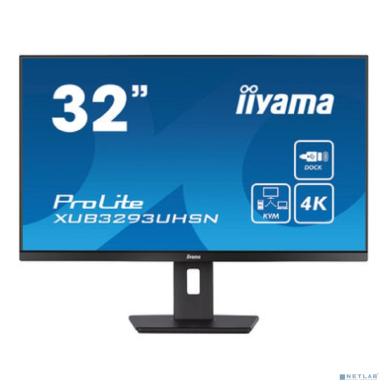LCD IIYAMA 31.5" XUB3293UHSN-B5 {IPS 3840x2160 60Hz 4ms 350cd HDMI DisplayPort USB USB-C 2x3W HAS}