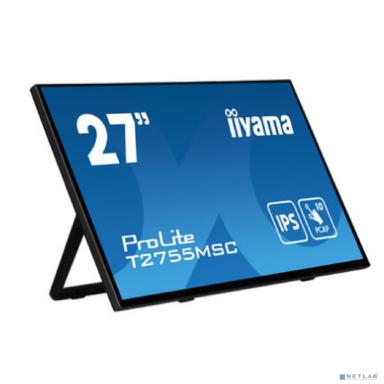 LCD Iiyama 27'' T2755MSC-B1 {IPS Touch 1920x1080 60Hz 5ms 400cd HDMI DisplayPort USB M/M}