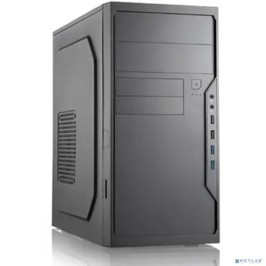 Foxline FL-733R-FZ450R-U32-NRP mATX case, black, w/PSU 450W 12cm, w/2xUSB2.0, w/2xUSB3.0, w/P-lock, w/E-lock, w/rear LED lighting button, w/pwr cord, w/o FAN