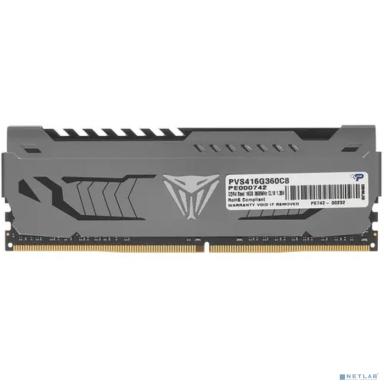 Память DDR4 16Gb 3600MHz Patriot PVS416G360C8 Viper Steel RTL Gaming PC4-28800 CL18 DIMM 288-pin 1.35В с радиатором Ret