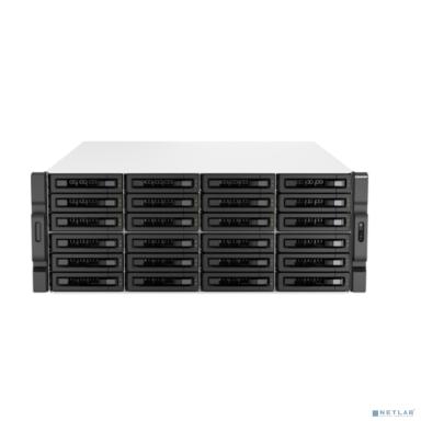 QNAP TS-h3087XU-RP-E2378-64G Сетевой RAID-накопитель QuTS hero, 24 отсека 3,5"/2,5", 6 отсеков 2,5", 2 порта 2,5 GbE BASE-T, 2 порта 10 GbE BASE-T, стоечное исполнение, 2 блока питания. Intel Xeon E-2