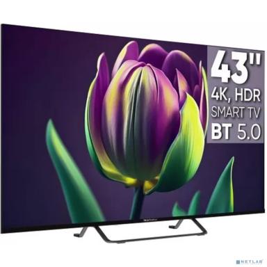 Topdevice TDTV43CS06U_BK {UHD ready/T2/S2/Android 11 Smart (1.5/16Gb)/BT 5.0/2 пульта/black}