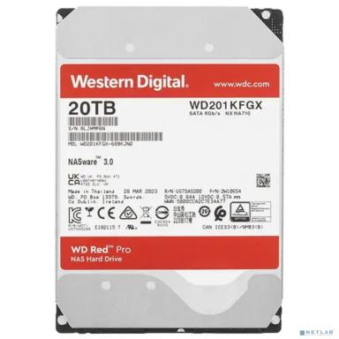 20TB WD Red Pro (WD201KFGX) {Serial ATA III, 7200- rpm,512Mb, 3.5"}