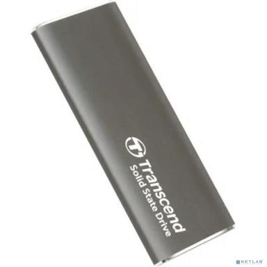 Transcend Portable SSD 500GB External SSD ESD265C, Type-C, USB 3.2 Gen2, R/W 1050/950MB/s, 81x33x7mm, два кабеля в комплекте (5 лет)