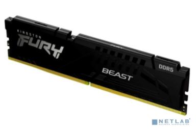 Модуль памяти Kingston 16GB DDR5 6000 DIMM FURY Beast Black AMD On-Die ECC, 1.35V, CL36-38-38
