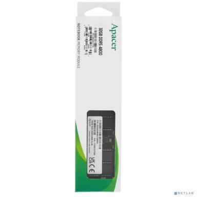 Модуль памяти Apacer 32GB DDR5 4800 SODIMM CL40, 1.2V, 2048x8,  RTL