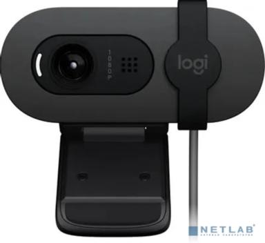 Веб-камера/ Logitech Brio 100 Full HD webcam - GRAPHITE – USB (960-001585)