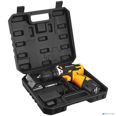 Аккумуляторная дрель-шуруповерт DEKO DKCD12V [083-1006] { в кейсе, 12В, 2х1.5Ач }