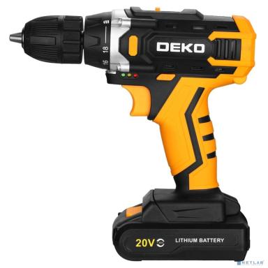 Аккумуляторная дрель-шуруповерт DEKO Banger 20V [080-1004] { 20В, 1x1.5Ач }