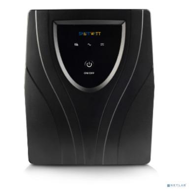 ИБП SMARTWATT UPS UNI PRO 1500, линейно-интерактивный SIN, мощность 1500/1050 ВА/Вт, напольный, LED индикация, Shuko CEE7/4 - 2 шт. , IEC C13 - 3 шт., батарея 12В 9Ач 2шт., 165x393x198мм., 12.4кг., ар