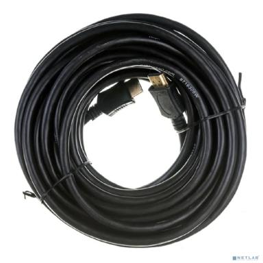 Кабель HDMI Cablexpert CC-HDMI4L-10M, 19M/19M, v2.0, серия Light, позол.контакты, экран, 10м, черный, пакет