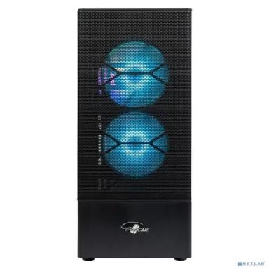 Eurocase 00-00883378 Корпус Midtower ATX B02RGB черный, без БП, RGB, закаленное стекло, USB3.0