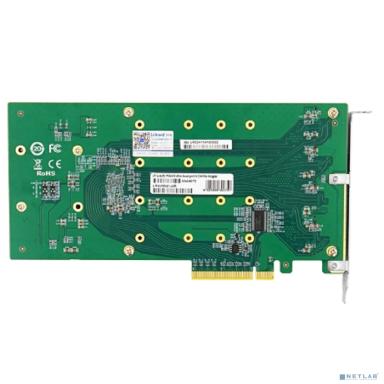 Lr-Link LRNV9541-4IR PCIe x8 4-port M.2 NVMe Adapter