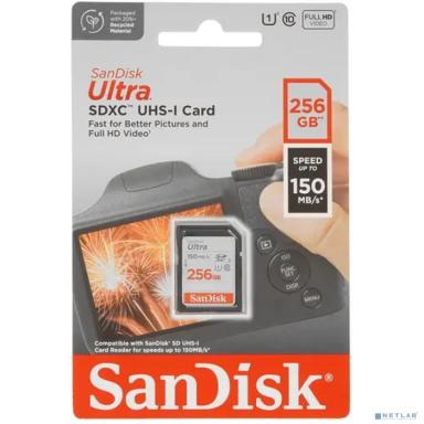 SecureDigital 256GB SanDisk SDXC Class 10 UHS-I U1 Ultra R 150MB/s <SDSDUNC-256G-GN6IN>