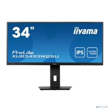 LCD Iiyama 34" XUB3493WQSU-B5 {IPS 3440x1440 75Hz 4ms 400cd 8bit 2xHDMI2.0 DisplayPort1.2 2xUSB3.0 HAS Pivot 2x5W VESA}