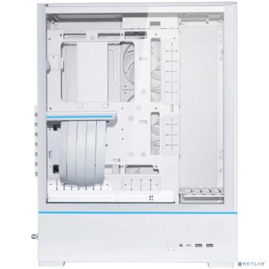 Корпус Lian Li SUP01W / White / 3 x 120mm PWM Fan / PCIe4.0 Riser Cable / Mid-Tower, TG / G99.SUP01W.R0
